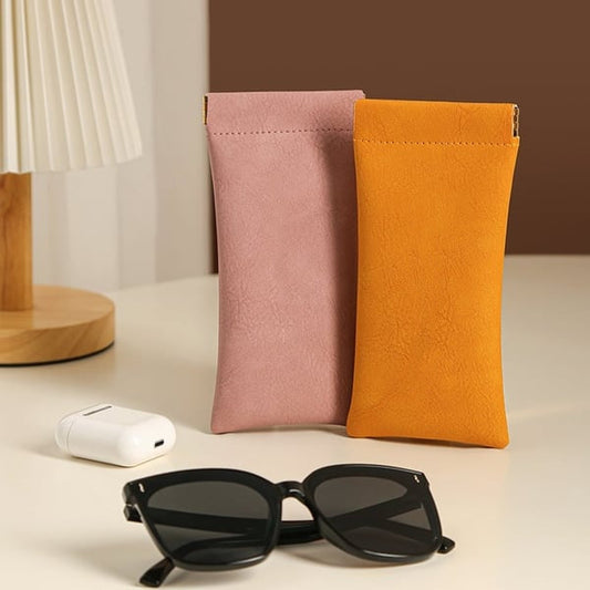 Snap Closure Leather Organizer Pouch