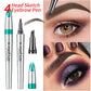 ✨Limited Time Offer✨3D Waterproof Microblading Eyebrow Pen 4 Fork Tip Tattoo Pencil