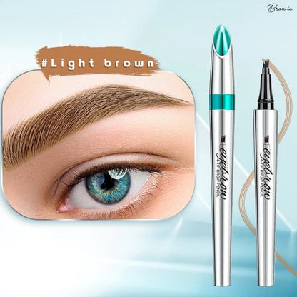 ✨Limited Time Offer✨3D Waterproof Microblading Eyebrow Pen 4 Fork Tip Tattoo Pencil