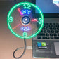 🔥Hot Sale🔥USB Fan with LED Clock Lighting