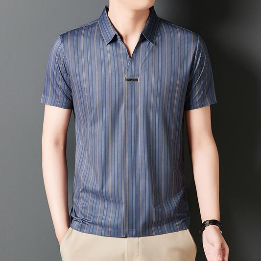 🔥HOT SALE🔥Men's Summer Striped Short Sleeve Shirt