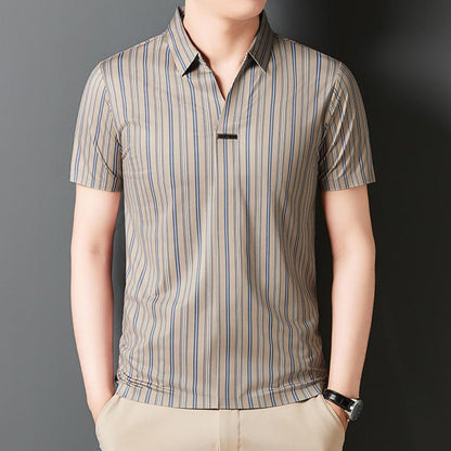 🔥HOT SALE🔥Men's Summer Striped Short Sleeve Shirt