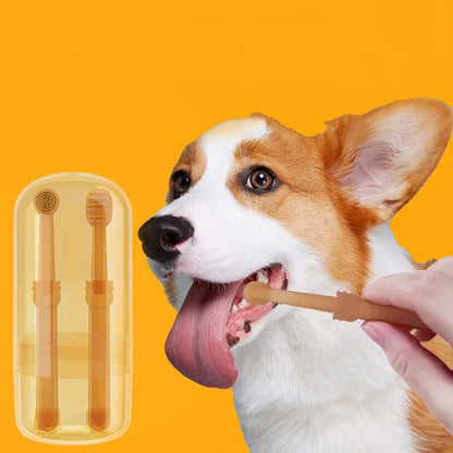 🔥Hot Sale 🔥Pet Toothbrush With Tongue Scraper