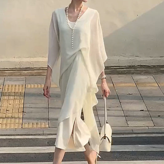 🔥Hot Sale🔥Women's Irregular Hem Off Shoulder Elegant Long Dress