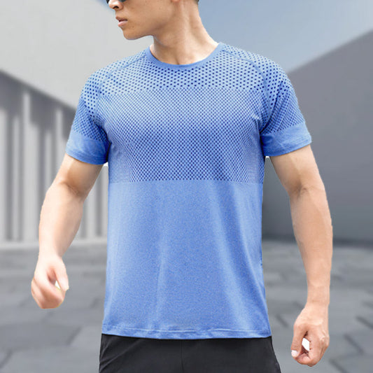 🔥Summer Sale🔥Men's Round Neck Quick-Dry Sports Short Sleeve Top