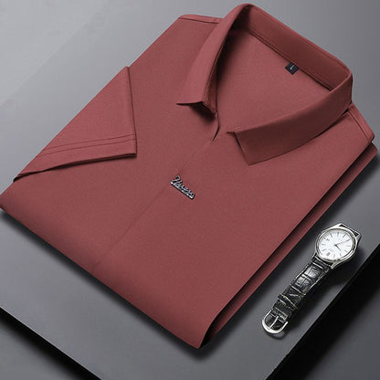 🔥Summer Hot Sale 69%OFF👔Men’s Casual Lapel Breathable Wrinkle-free T-shirt