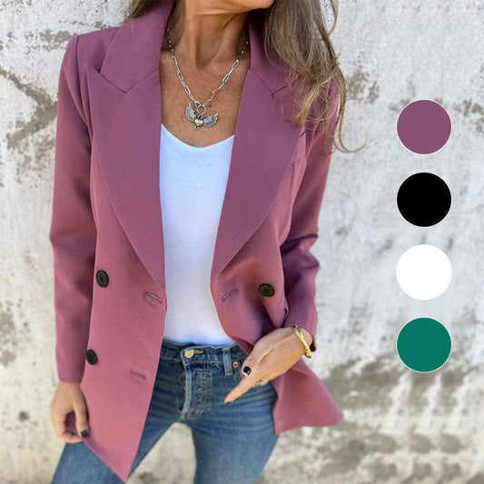 💥Early Autumn-specials 67 % OFF 💕Fashionable monochrome long-sleeved blazer