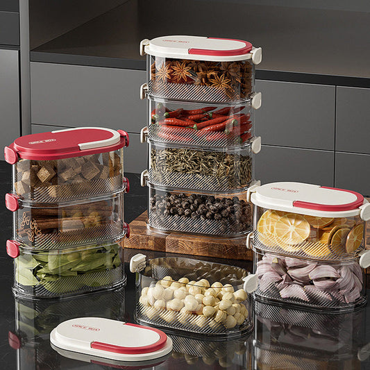 🔥Limited time 35% off🔥Multi-layer Sealed Spice Organizer