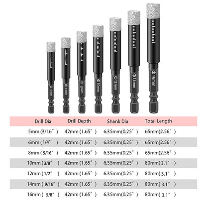 🎁48%OFF &😍 Hot sale Hexagonal Shank Drill Bits for Marble /Tile /Stone