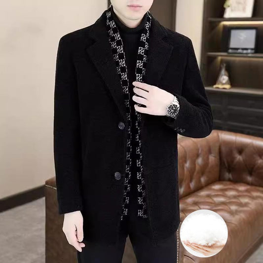 ✨Free Shipping--Hot Sale 57% OFF✨Men's Mid-Length Wool Coat | Thick Down, Elegant Design 🧥❄️