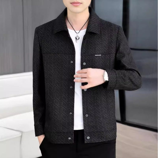 ✨Get 67% off💖Men's Casual Button Down Lapel Jacket with Shoulder Pad