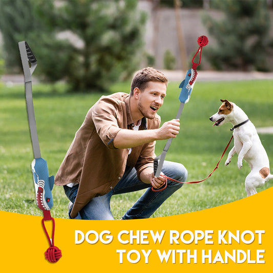 🐱🐶Dog Chew Rope Knot Toy With Handle