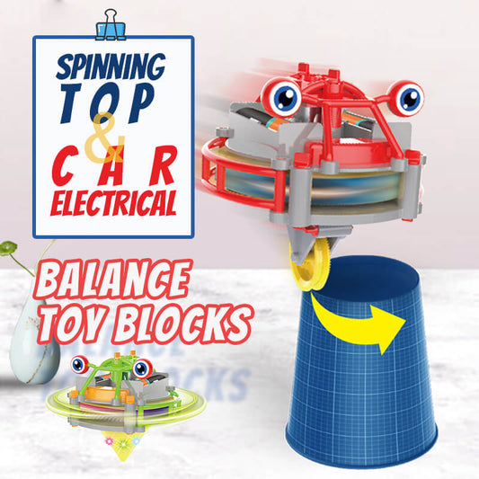 ✨HOT SALE✨Spinning Top & Car Electrical Balance Toy Blocks