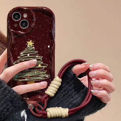 🎅Xmas Sales - 50% OFF🎄Christmas-Themed Full Coverage Phone Case with Lanyard