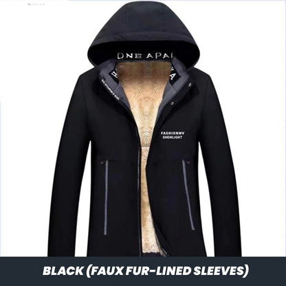 🔥Limited Time 49% Off 🔥Men's Winter Hooded Warm Faux Fur Lined Parka Coat